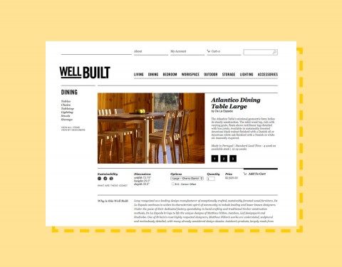 WellBuilt Website - product