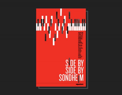 Signature Theatre Poster - Side by Side by Sondheim